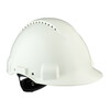 Hard Hat, Uvicator, Ratchet, Ventilated, Plastic Sweatband, White, G3000NUV-VI, 20 ea/Case
